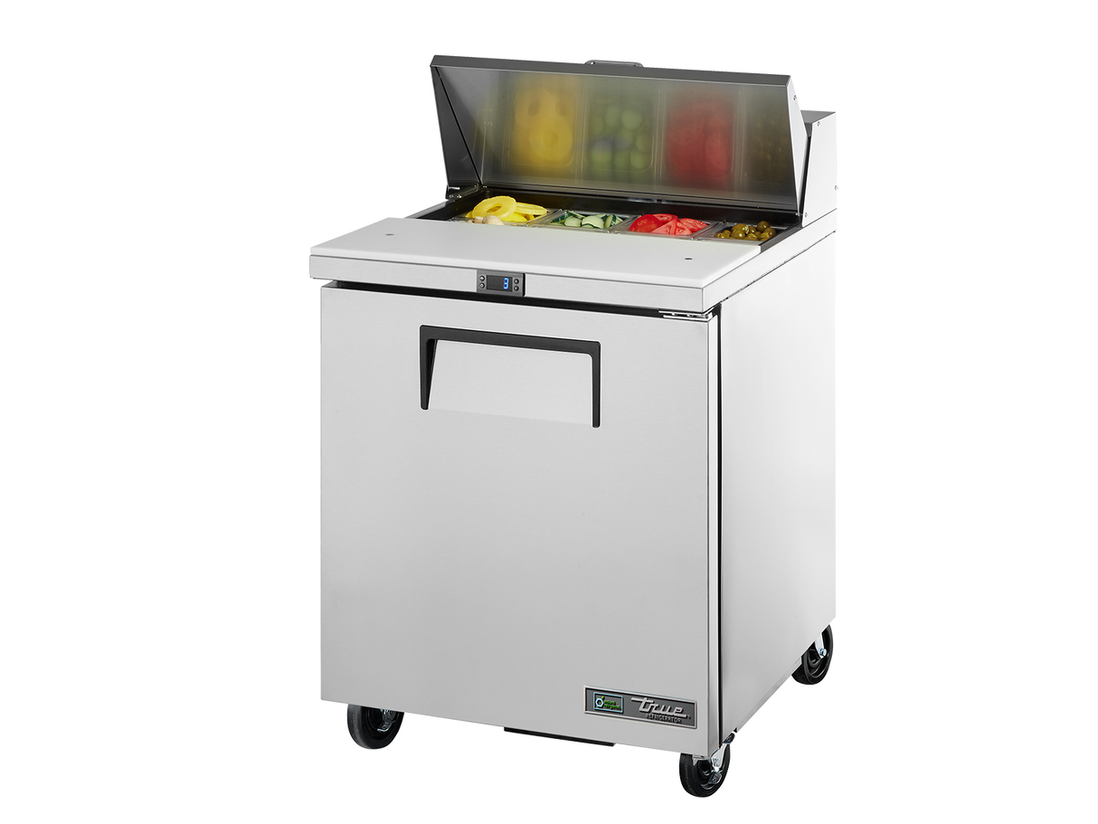 True Refrigeration Prep Table 8x 1/6 Top Pans 1 Solid Swing Door - TSSU-27-08-HC