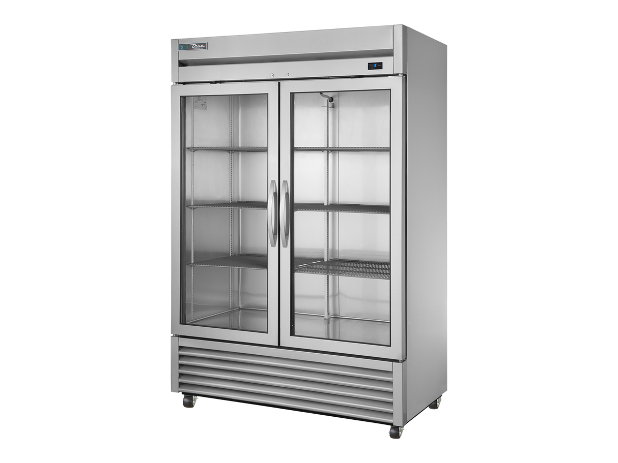 True Refrigeration Upright Foodservice Refrigeration 2 Full Glass Swing Doors - T-49G-HC-FGD01
