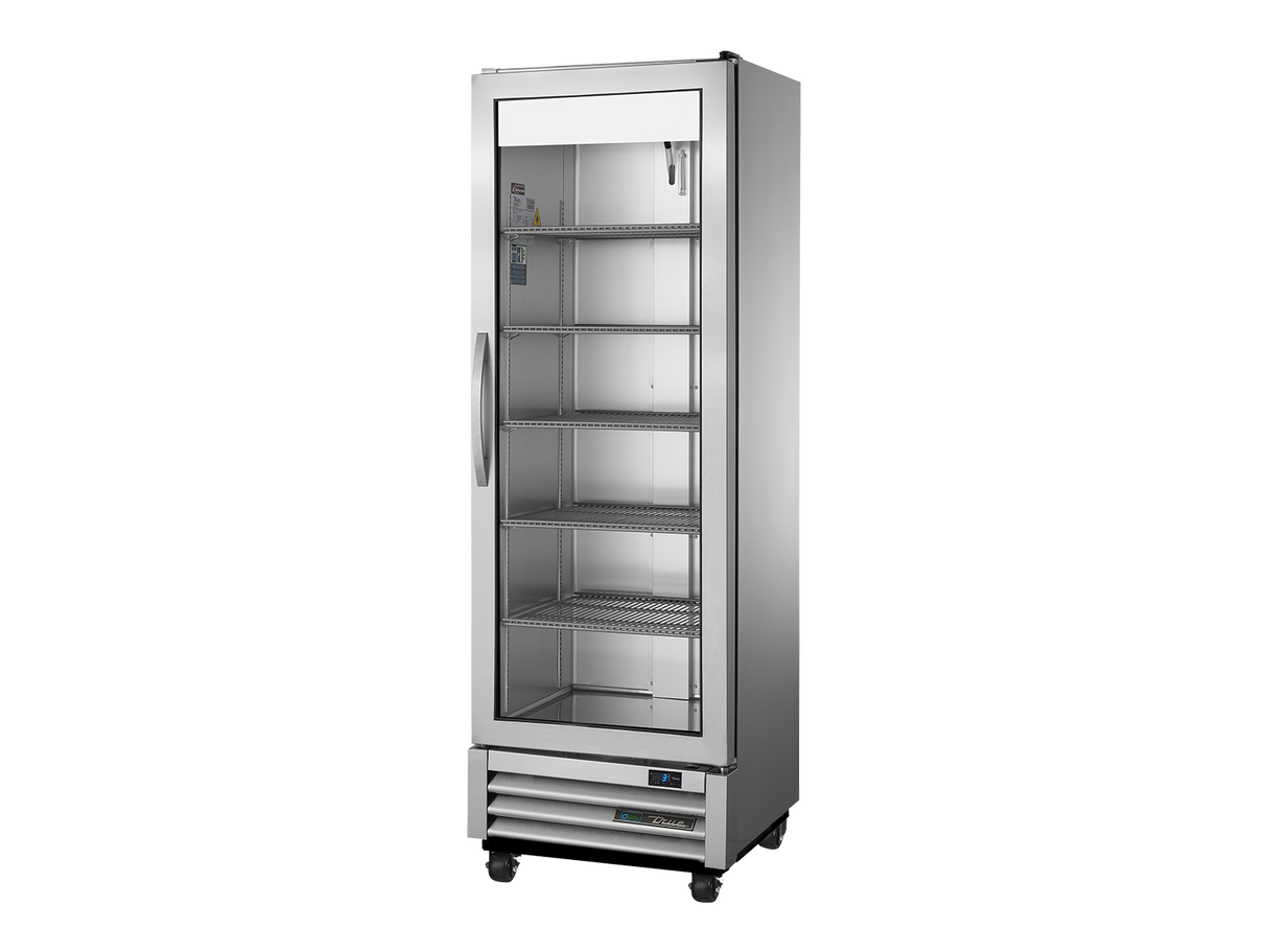 True Refrigeration Slimline Upright Foodservice Refrigerator 1 Full Glass Swing Door - T-15G-HC-FGD01