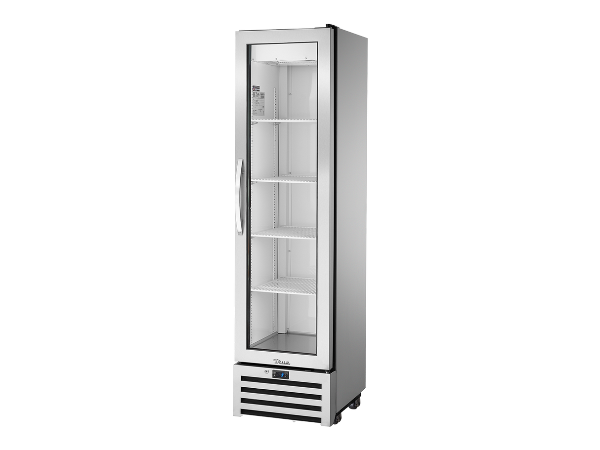 True Refrigeration Super Slimline Upright Foodservice Refrigerator 1 Full Glass Swing Door - T-11G-HC-FGD01