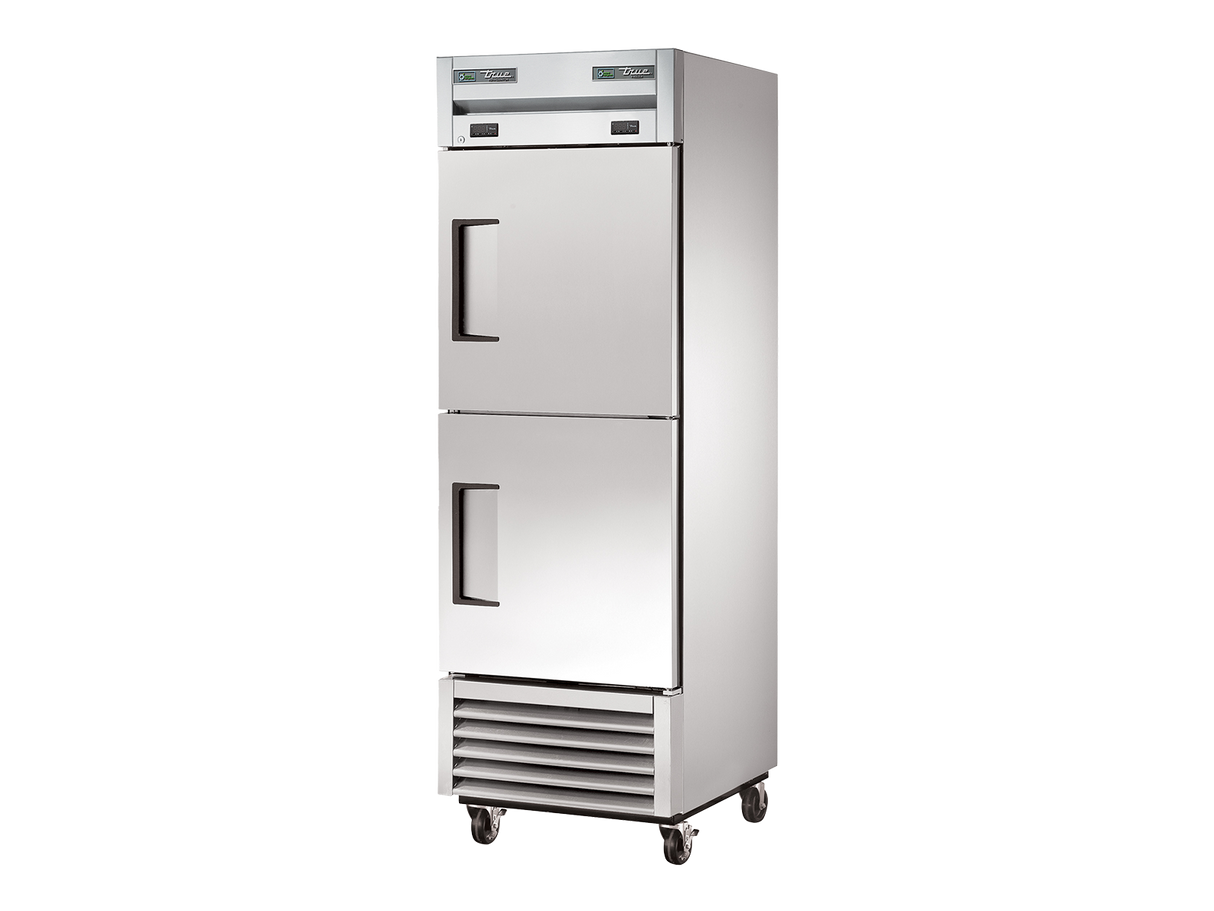 True Refrigeration Upright Foodservice Dual Temperature Cabinet 2 Half Solid Swing Doors - T-23DT-HC