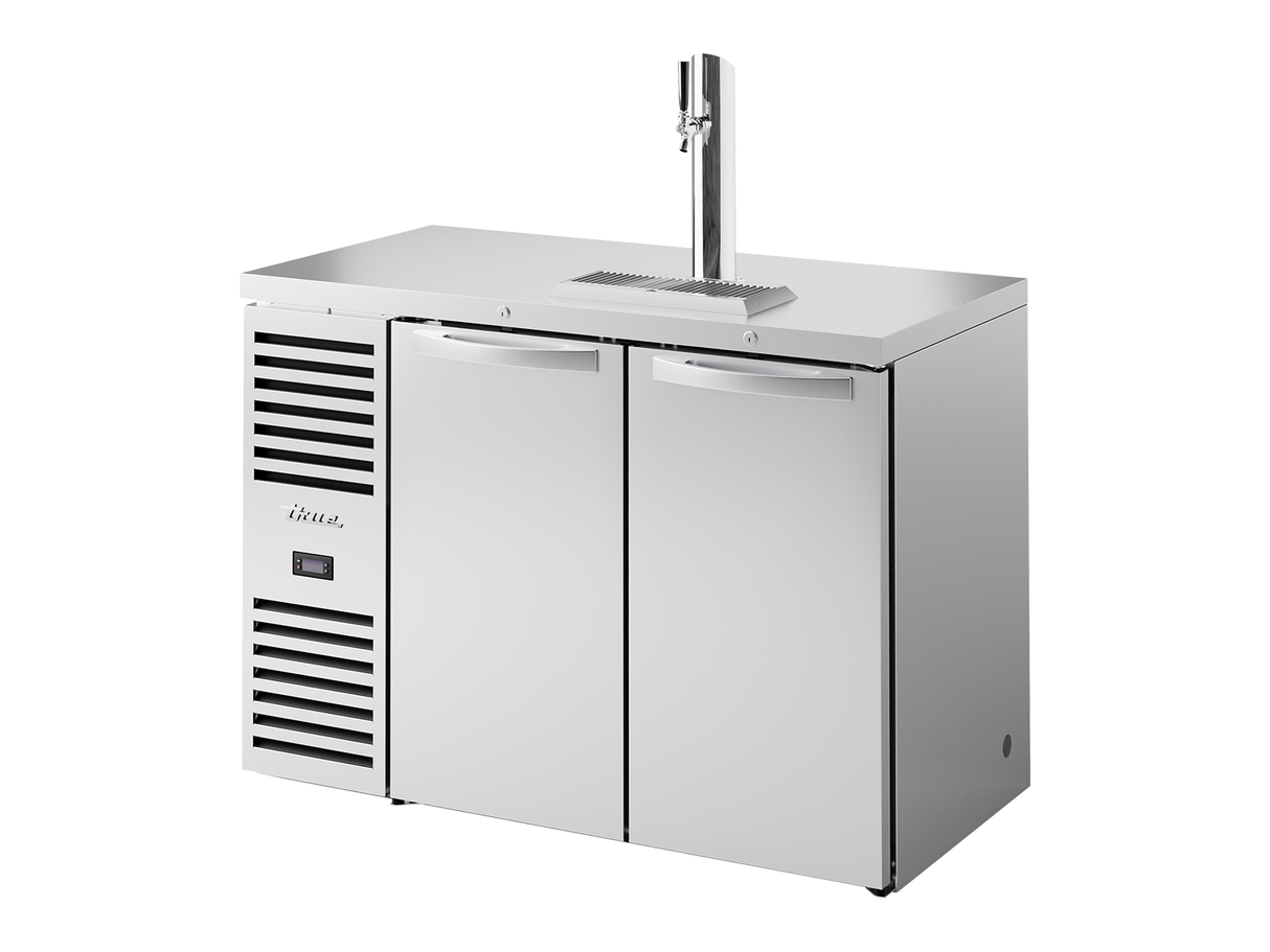 True Refrigeration Keg Chiller / Dispenser Stainless Steel Ext 2 Solid Swing Doors - TDR48-RISZ1-L-S-SS-2