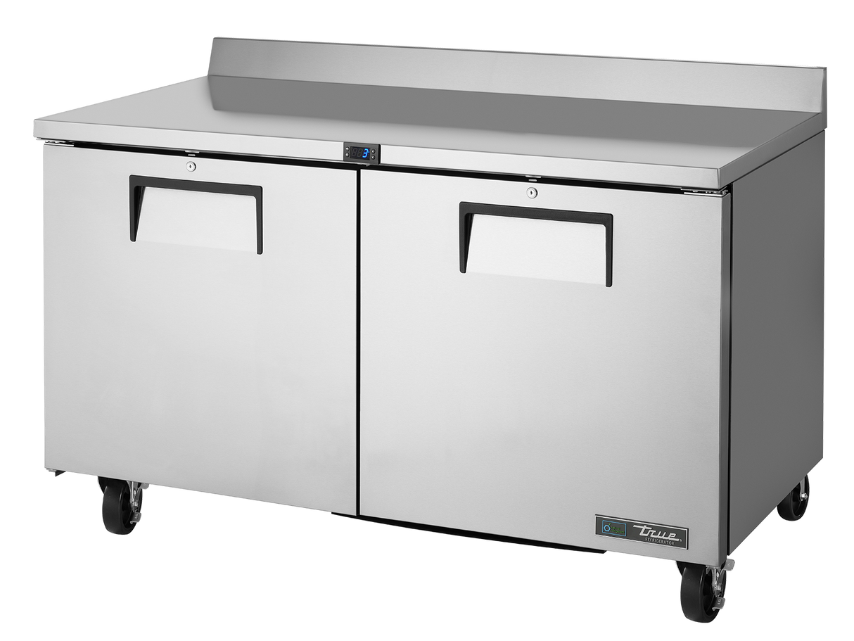 True Refrigeration Worktop Counter Refrigerator 2 Solid Swing Doors - TWT-60-HC