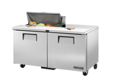 True Refrigeration Prep Table 8x 1/6 Top Pans 2 Solid Swing Doors - TSSU-60-08-HC