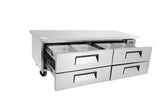 Atosa CHEF BASE 4 DRAWERS 1840 MM FRIDGE MGF8453