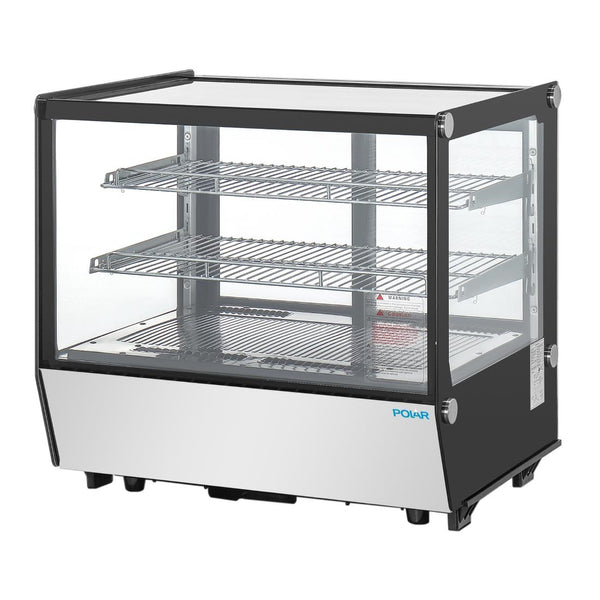 Polar G-Series Counter Display Merchandiser Square Glass - 120Ltr PG003-A