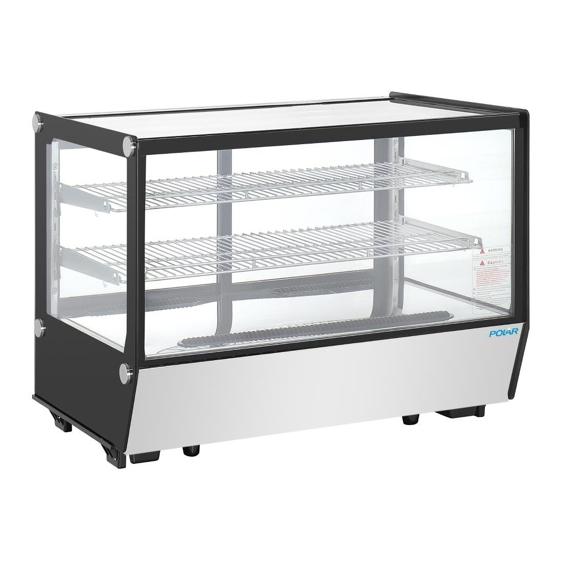 Polar G-Series Counter Display Merchandiser Square Glass - 160Ltr