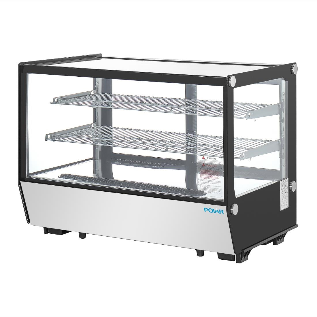 Polar G-Series Counter Display Merchandiser Square Glass - 160Ltr PG004-A