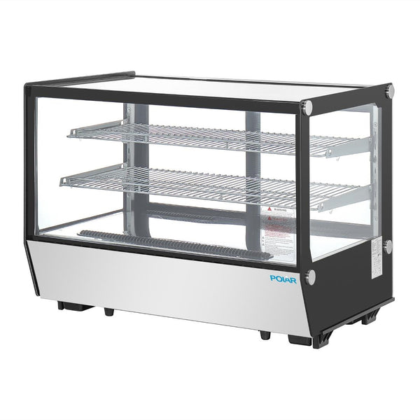 Polar G-Series Counter Display Merchandiser Square Glass - 160Ltr PG004-A