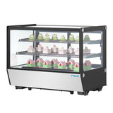 Polar G-Series Counter Display Merchandiser Square Glass - 160Ltr