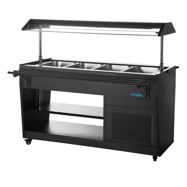 Polar G-Series Refrigerated Buffet Bar in Black PG007-A