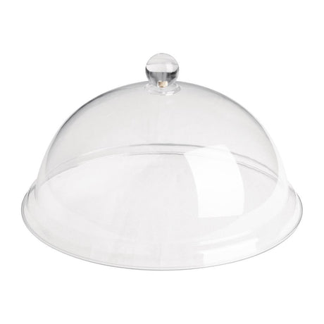 Olympia Kristallon Domed Cover PC - 260x115mm 10 1/5x 4 1/2" FE471 - Whisk Hospitality - FE471