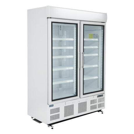 Polar G - Series Upright Display Freezer White - 920Ltr GH507 - A - Whisk Hospitality - GH507-A
