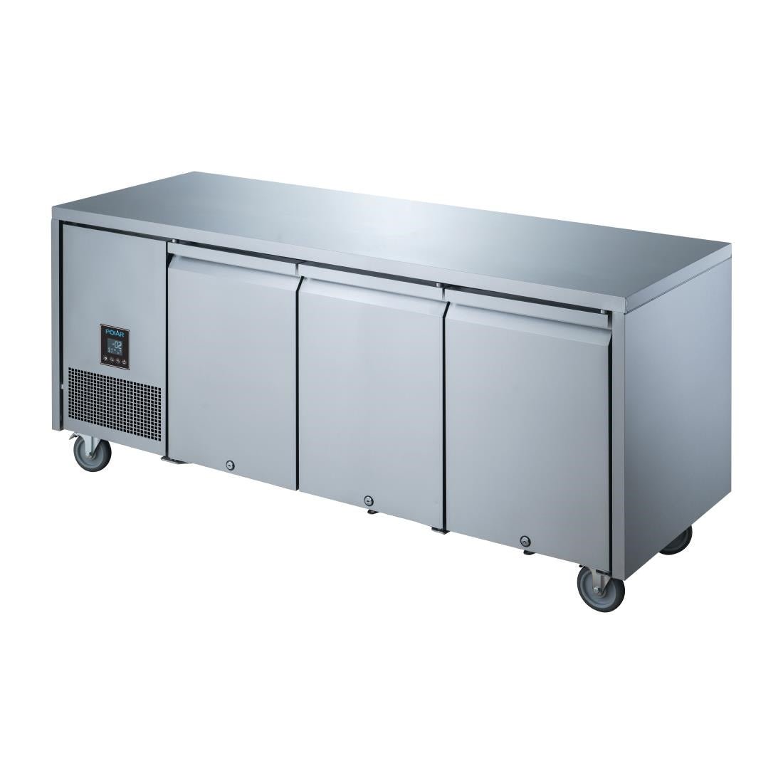 Polar U Series 3 Door Counter Refrigerator - 307Ltr UA007 - A - Whisk Hospitality - UA007-A