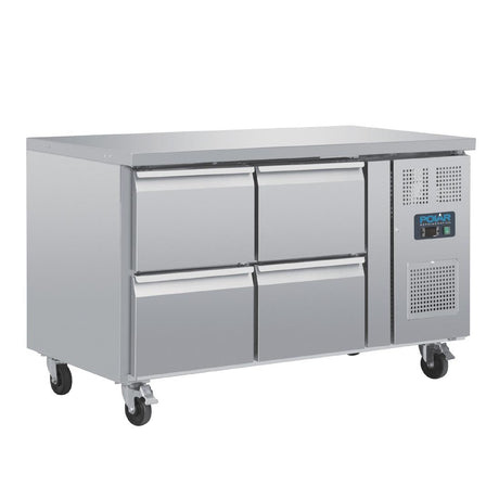 Polar U - Series Four Drawer Gastronorm Counter Fridge DA547 - A - Whisk Hospitality - DA547-A