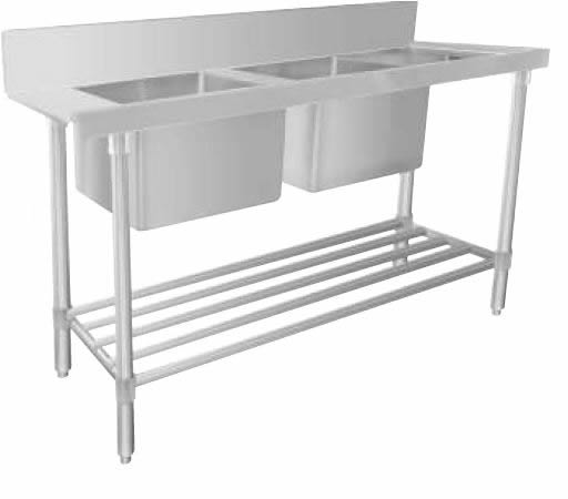 Mixrite STAINLESS STEEL DISHWASHER DOUBLE INLET SINK WSS27165R - Whisk Hospitality - WSS27165R