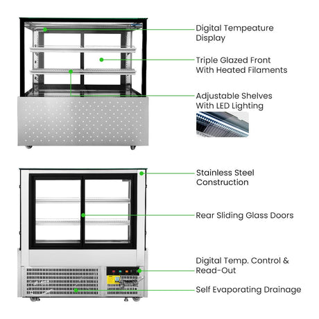 Bonvue Chilled Food Display - SG120FA - 2XB - Whisk Hospitality - SG120FA-2XB