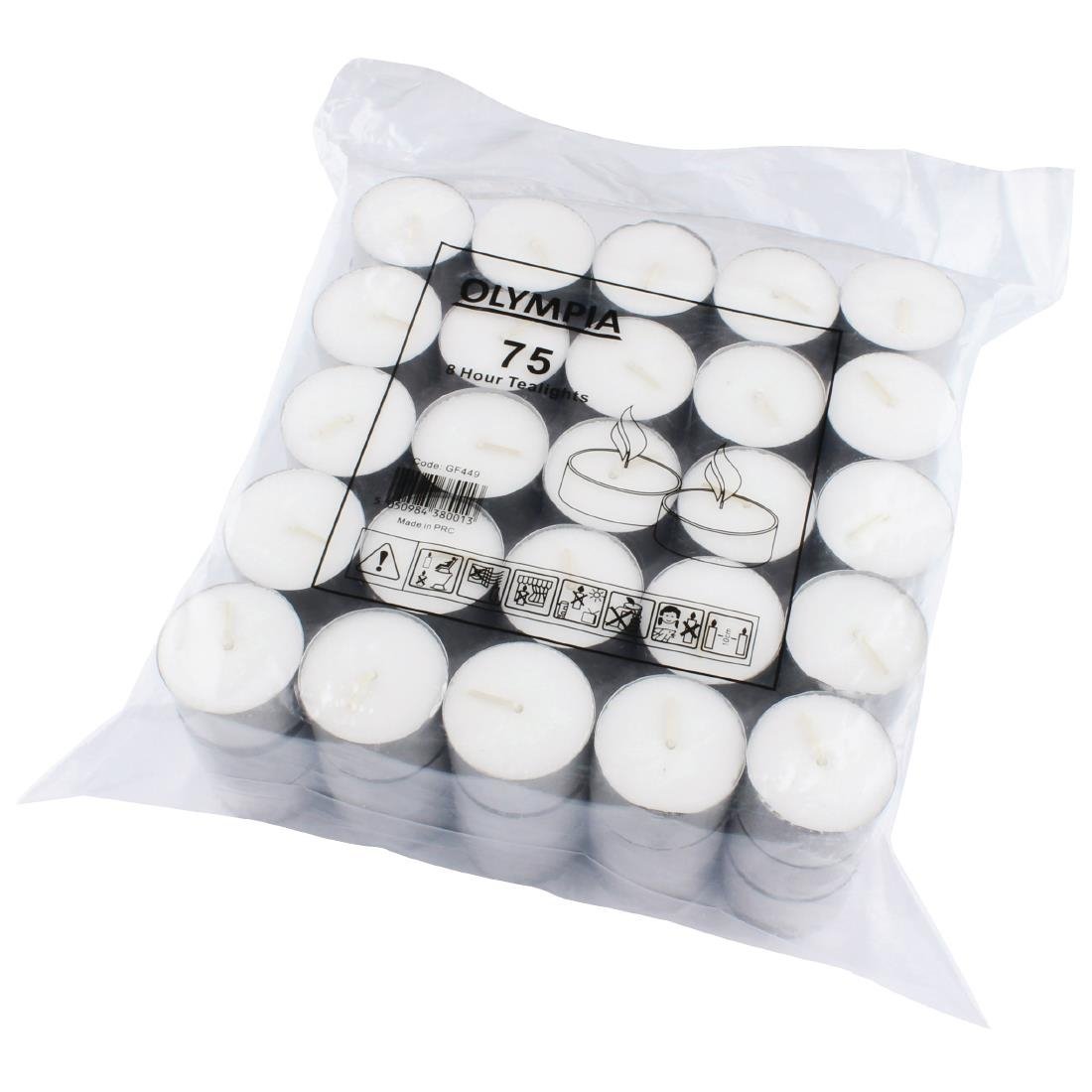 EDLP - Olympia 8 hour Tealight (Bag 75) GF449 - Whisk Hospitality - GF449