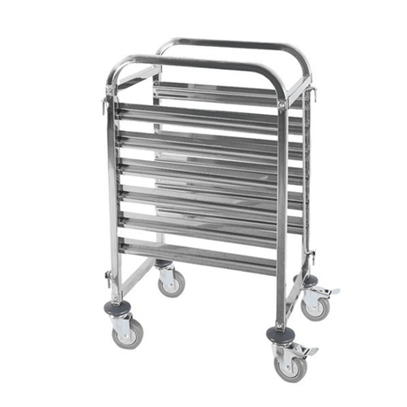 Modular System Gastronorm pan trolley 6 Pan 400660 - Whisk Hospitality - 400660