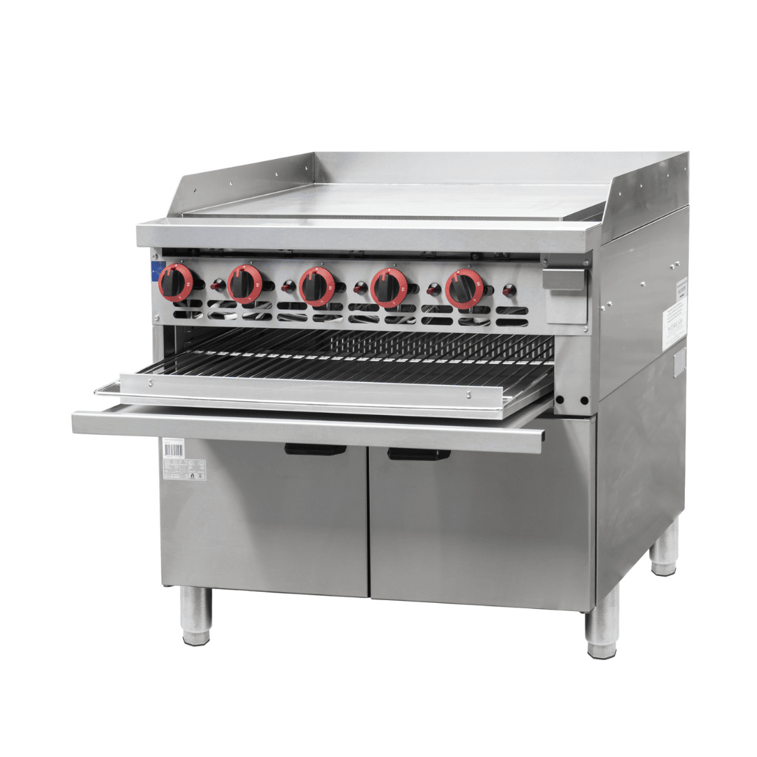 Gasmax Gas Griddle and Gas Toaster with Cabinet GGS - 36 - Whisk Hospitality - GGS-36