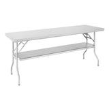 Vogue Folding Work Table St/St - 1830x760x780mm 73x30x30 3/4" DR195 - Whisk Hospitality - DR195