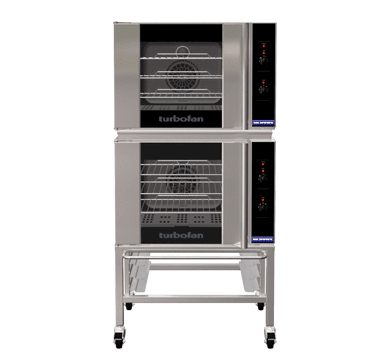 Turbofan E30M32C Double Stacked Gn 11 Manual Electric Convection Ovens Double Stacked 0 - Whisk Hospitality - E30M3/2C
