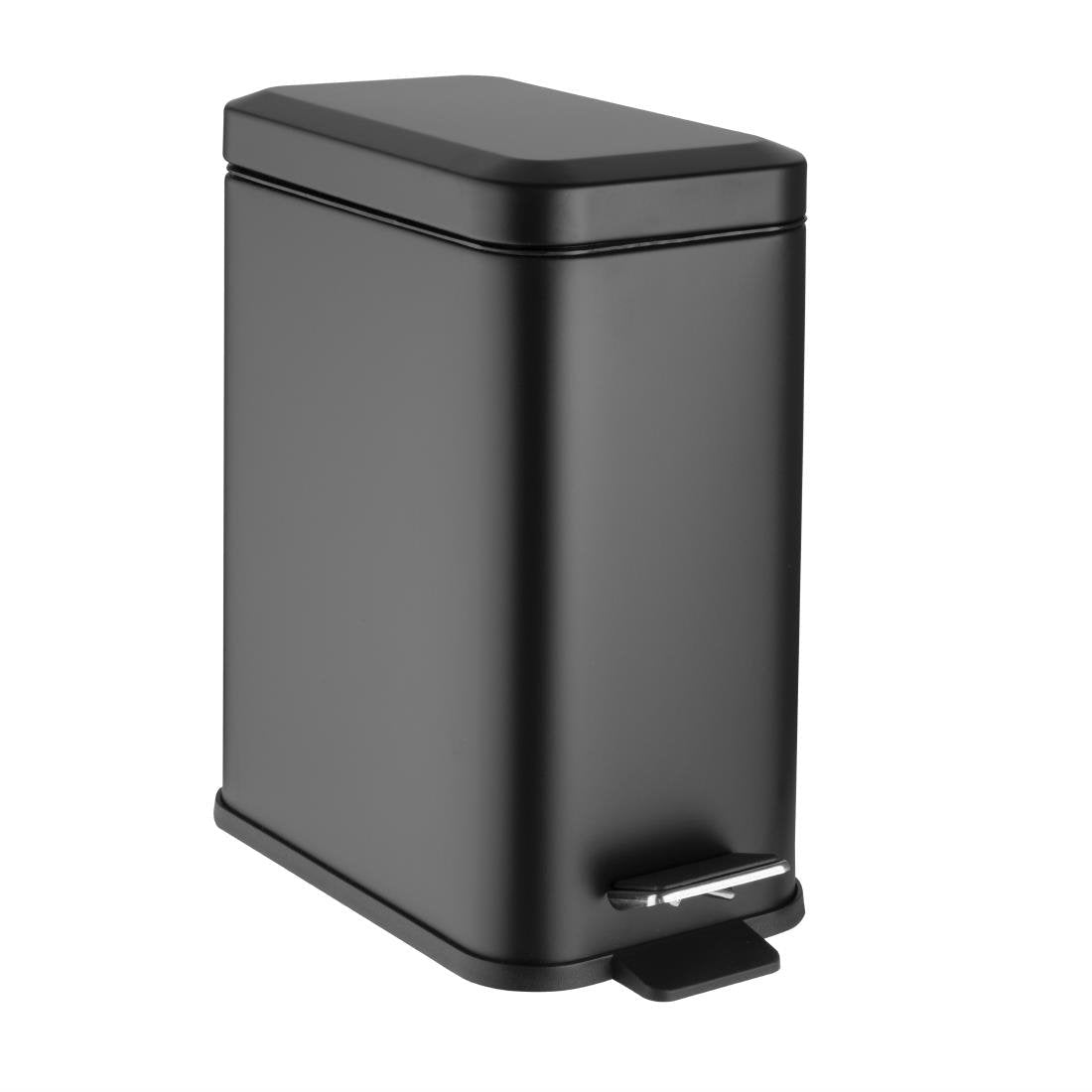 Jantex Slim Washroom Bin Black 5ltr HT476 - Whisk Hospitality - HT476