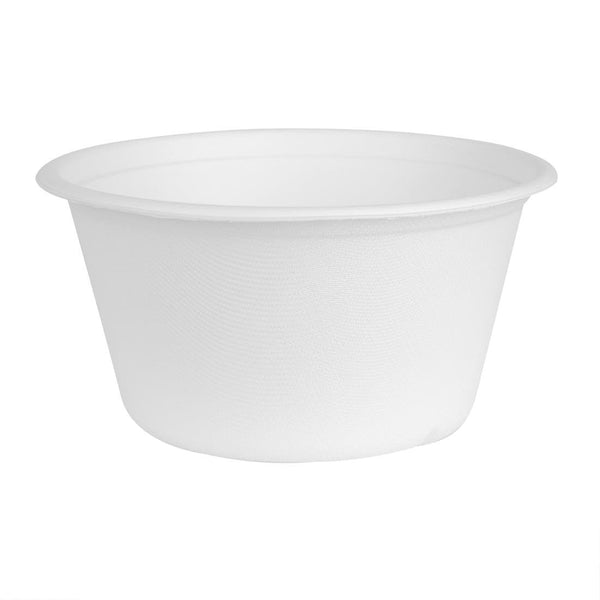 Fiesta Compostable Bagasse Bowl Base - 900ml (Pack 50) HW024 - Whisk Hospitality - HW024