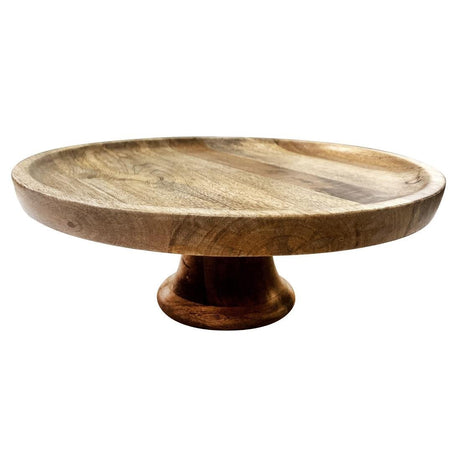 Olympia Cake Stand Mango Wood - 330x120mm HY757 - Whisk Hospitality - HY757