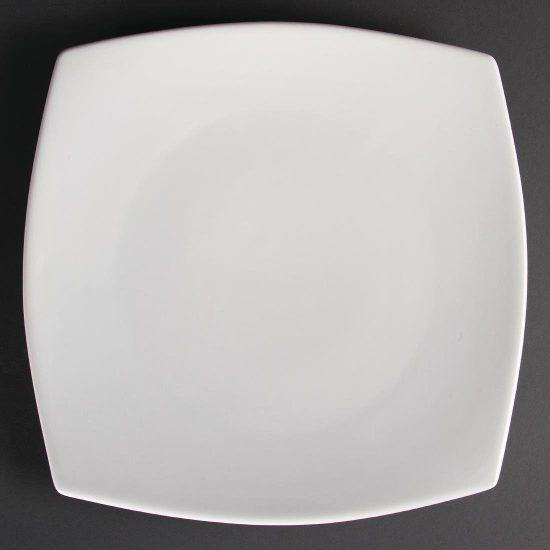 Olympia Whiteware Rounded Square Plate - 30.5cm 12" (Box 6) U172 - Whisk Hospitality - U172