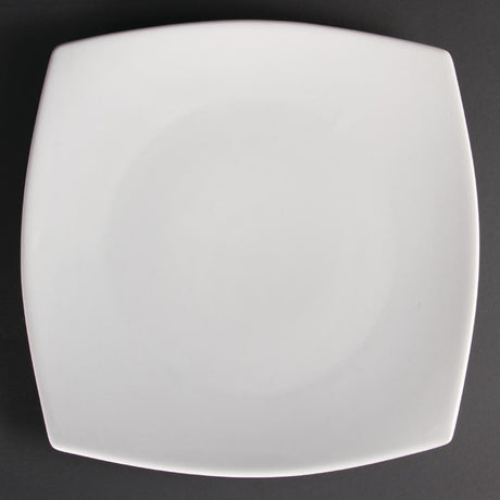 Olympia Whiteware Rounded Square Plate - 30.5cm 12" (Box 6) U172 - Whisk Hospitality - U172