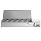 FED - X Salad Bench with Stainless Steel Lid - XVRX1500/380S - Whisk Hospitality - XVRX1500/380S