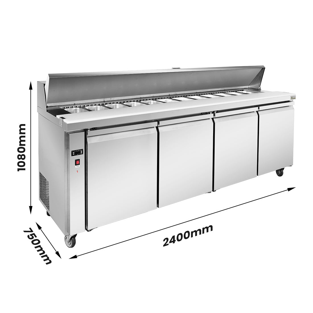 Thermaster four door Sandwich Bar - SLB240 - Whisk Hospitality - SLB240