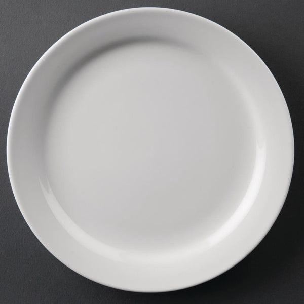 Olympia Athena Narrow Rimmed Plate - 165mm (Box 12) CF360 - Whisk Hospitality - CF360