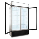 AG 1000L Double Door Upright Display Fridge - Glass Door CU1000TNG - Whisk Hospitality - CU1000TNG