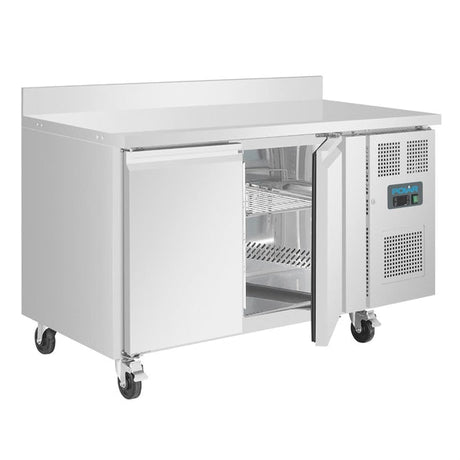 Polar U - Series Double Door Counter Fridge with Upstand - 282Ltr UA064 - A - Whisk Hospitality - UA064-A