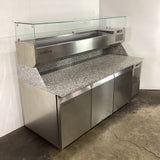 Coldline TZS17/1M - 710 3 Door Pizza Prep Fridge - Whisk Hospitality - 849491