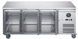 FED - X Three Glass Door Bench Fridge Stainless Steel - XUB6C18G3V - Whisk Hospitality - XUB6C18G3V