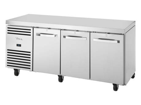 True Refrigeration 1/1 GN Counter Refrigerator 3 Section - TCR1/3 - CL - SS - DL - DR - DR - Whisk Hospitality - TCR1/3-CL-SS-DL-DR-DR