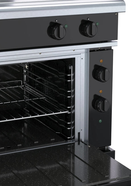 Waldorf Bold Rnlb8114Ec 900Mm Electric Solid Top Convection Oven Range Low Back Version - Whisk Hospitality - RNLB8114EC