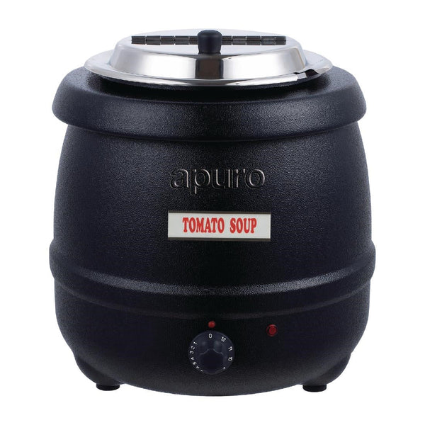 Apuro Black Soup Kettle - 10Ltr L715 - A - Whisk Hospitality - L715-A