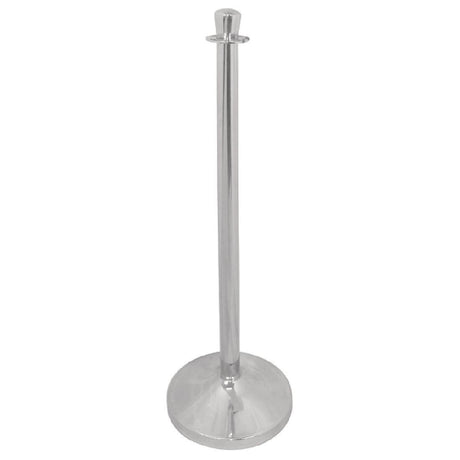 Bolero Dome Top St/St Barrier Post Polished Finish S653 - Whisk Hospitality - S653