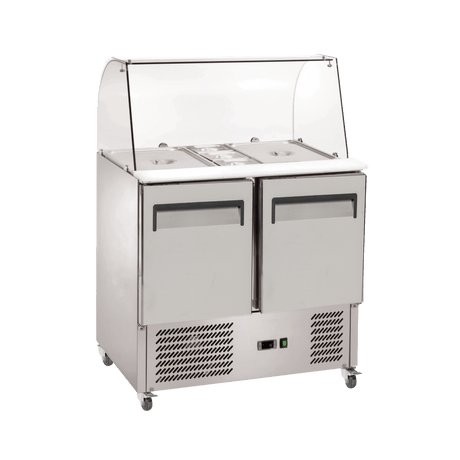 Exquisite Saladette Food Preparation Fridge – Static - SBC250 - Whisk Hospitality - 
