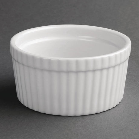 Olympia Whiteware Souffle Dish - 105mm 4" (Box 6) W431 - Whisk Hospitality - W431
