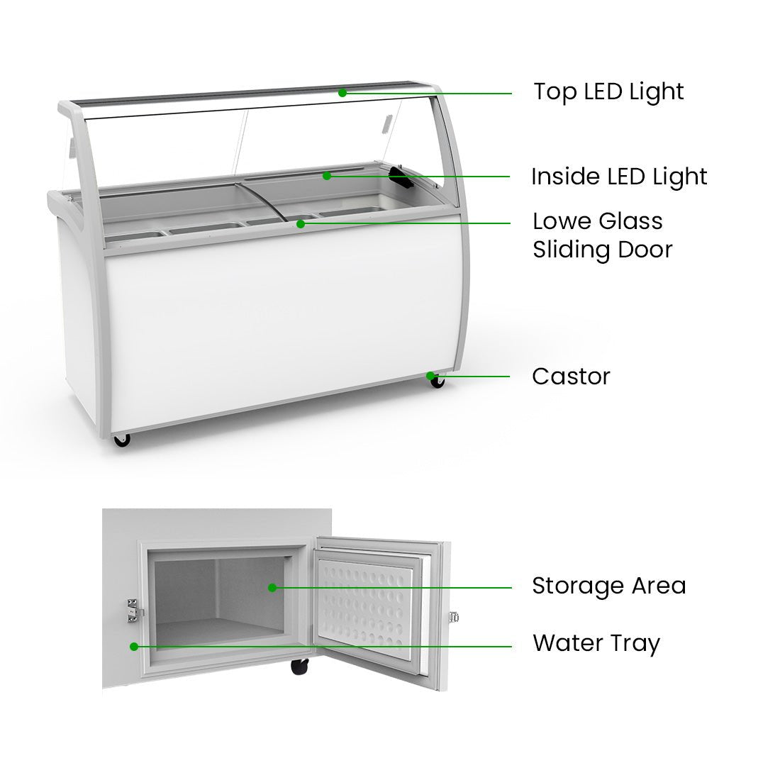 Thermaster 535L Gelato Display - SD - 575P - Whisk Hospitality - SD-575P