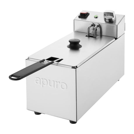 Apuro Single Fryer - 3Ltr - 2kW CU614 - A - Whisk Hospitality - CU614-A