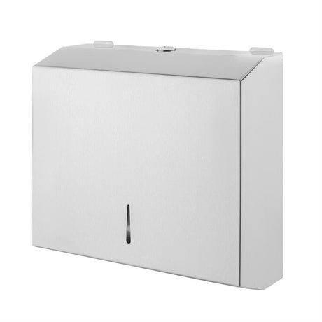 Jantex Stainless Paper Towel Dispenser Satin Finish St/St 304 GJ033 - Whisk Hospitality - GJ033