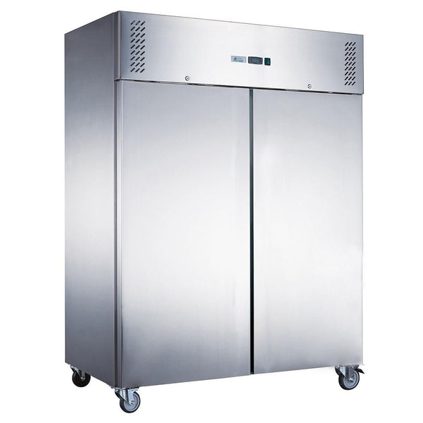 FED-X S/S Two Full Door Upright Freezer XURF1200SFV - Whisk Hospitality - XURF1200SFV