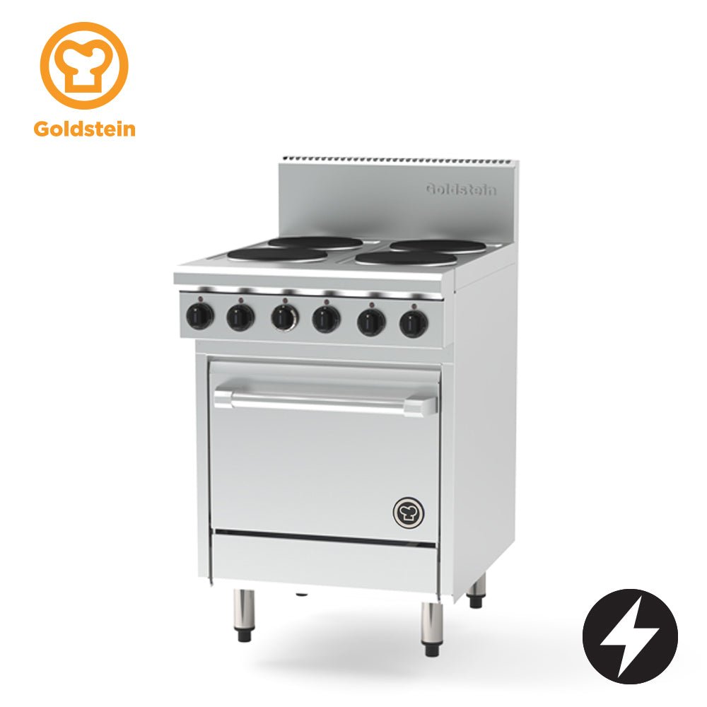 PE4S20-X | Electric Oven Range, 4 Solid Plates, 20" Static Oven - Whisk Hospitality - PE4S20-X