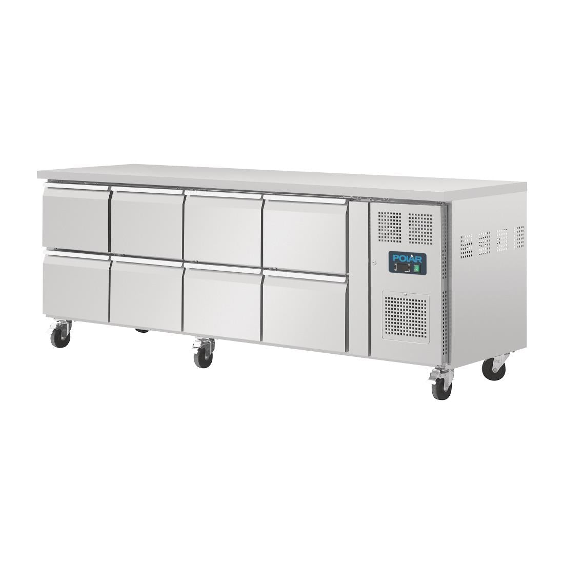 Polar U - Series Eight Drawer Gastronorm Counter Fridge DA549 - A - Whisk Hospitality - DA549-A